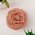 thumbnail image 2 of 1 Pack Copper Coated Scourers – Scrubber Pad Used for Dishes, Pots, Pans, and Ovens. Easy scouring for Tough Kitchen Cleaning, Brown, 2 of 9