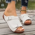 thumbnail image 5 of Viluyesy Womens Slide Sandals, Wide Width Slip-On Soft Sole 2026 Ladies Summer Comfortable Shoes White US6.5, 5 of 9