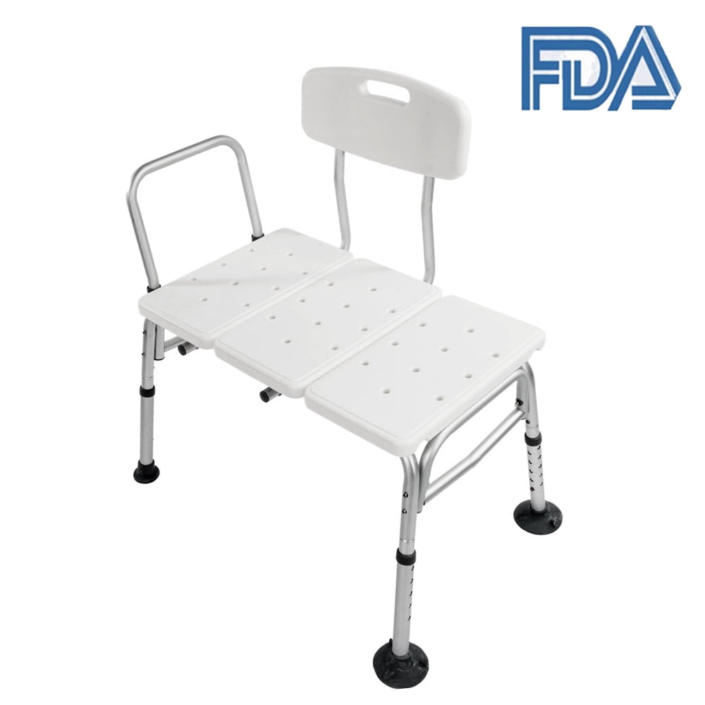 UBesGoo Heavy Duty Bath Shower Transfer Bench 10 Height Adjustable