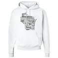 thumbnail image 2 of Inktastic Wisconsin State Word Salad Adult Hoodie Sweatshirt, 2 of 4