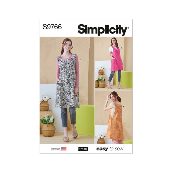 Simplicity Sewing Pattern 9766 Aprons A (XS-S-M-L-XL)