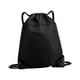 thumbnail image 1 of Mochila con cordón, bolsa de gimnasio, informal, plegable, impermeable, duradera Negro, 1 of 9