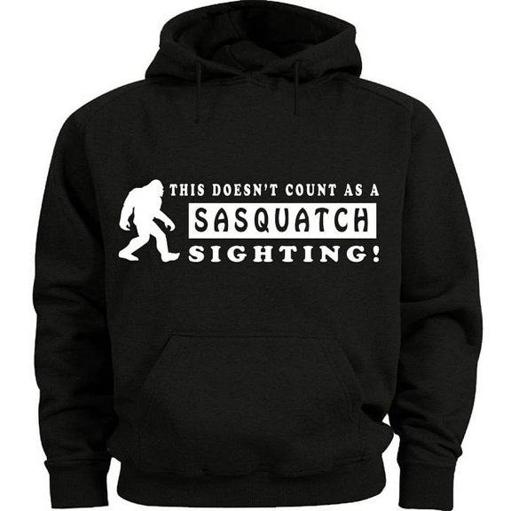 Sasquatch Yeti Funny Hoodie Men's Sweatshirt Black