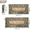 thumbnail image 4 of Brown Cheetah Leopard Print Custom Beach Towel 31" x 71", Quick Dry Personalized Text Bath Towel Absorbent Lightweight Travel Towel for Beach Yoga Swim Sport Camping Holiday, 4 of 7