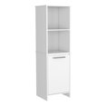 thumbnail image 6 of DUOSONG Kitchen Pantry Feery, Single Door Cabinet, Interior And External Shelves, White Finish White Particle Board Furniture Primary Living Space Cabinets, 6 of 15
