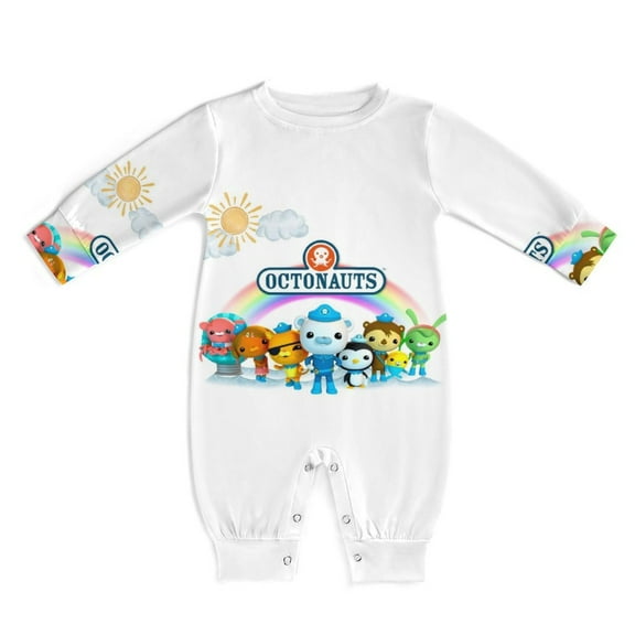 The Octonauts Unisex Baby Boy Girl Rompers Long Sleeve Infant Jumpsuits Babies' Outfits Fall Winter Clothes 0-3M