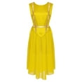thumbnail image 1 of renvena Robe Tunique de Danse Liturgique de Louange pour Femmes, Robe de Chorale, Tenue de Danse de Culte d'Église, Costume Jaune G, 1 of 5