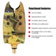 thumbnail image 2 of Alerta Punta Caña Pescar Carpa Con Alarma Mordedura Pez LED (camuflaje), 2 of 9