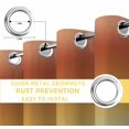 thumbnail image 6 of Burnt Orange Teal Ombre Blackout Curtains for Bedroom/Living Room, Thermal Insulated Kitchen Curtains, Modern Gradient Abstract Art Grommet Darkening Window Treatment Drapes 52"x84"x2, 6 of 8