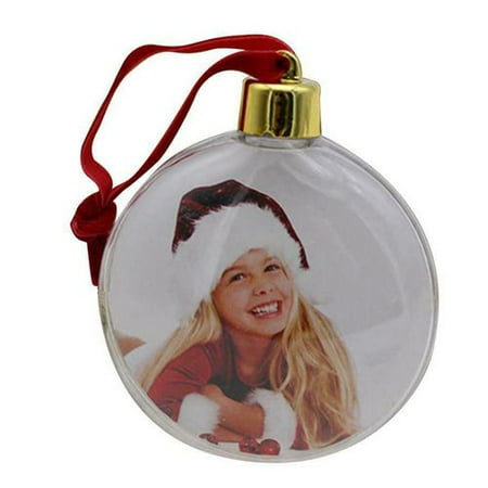 Outdoor Christmas Tree Frame Fancyleo Christmas Clear Photo Frame Pendant Star Round Xmas Tree Hanging Ornament Decor ()