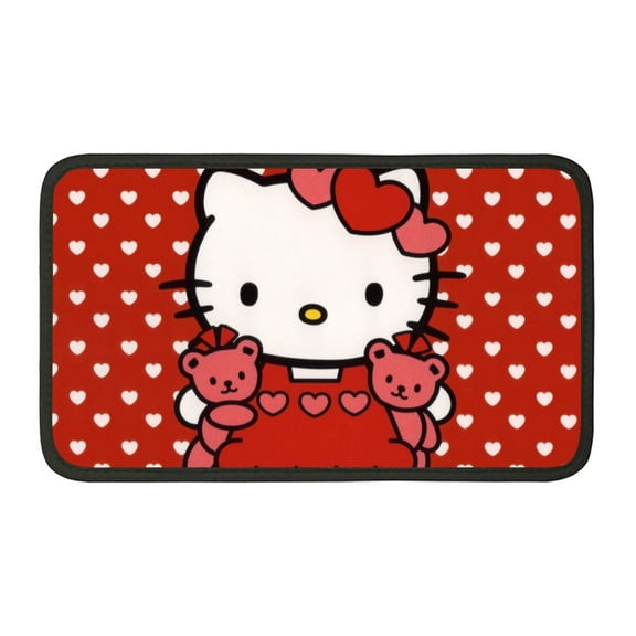 Hello kitty Car Armrest Seat Box Cover Protector Waterproof Armrest Cover Center Console Pad Universal Center Console Cover for Most Vehicles, SUV, Truck, Sedan