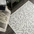 thumbnail image 2 of My Texas House Lady Bird 6'6" X 9'6" Gray Damask Outdoor Rug, 2 of 8