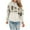 Khaki, variant on Aboser Ethnic Aztec Hoodies for Women Retro Geometric Graphic Sweatshirt with Pocket Western Tribal Hooded Shirts Loose Long Sleeve Hoodie