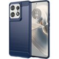 thumbnail image 1 of wonima11 Case for Motorola Edge 50 Pro Case, for Moto Edge 50 Pro Carbon Fiber Case Slim Soft TPU Case Shock-Absorption Protective Shockproof Phone Cover for Motorola Edge 50 Pro 5G Navy Blue, 1 of 1