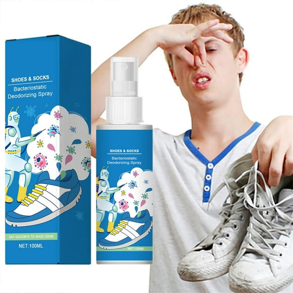 Clearance! Shoes Socks Deodorization Spray Sneakers Sneakers Cleaning Odor Dry Fragrant Shoe Cabinet 100ml Sky Blue