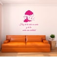 thumbnail image 2 of Spanish Wall Decals for Girls Bedroom - Haz de tu vida un sueño, y de tu sueño una realidad Quote by Antoine de Saint Exupery Home Wall Sticker - Size: 36 In x 40 In, 2 of 5