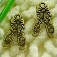 thumbnail image 6 of K-KED 210 Pcs Bronze Plated Dance Shoes Charms 21X13MM S2120 DIY Delicate Jewelry Making, 6 of 6