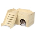 thumbnail image 1 of Hámster Hideout Jevnd Syrian Wood con escalera de escalada de 17 x 10 x 10 cm, 1 of 6
