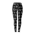 thumbnail image 3 of Tosmy Women's Leggings Valentine's Day Womens Fashionable Casual Heart Print Leggings Yoga Pants For Women, 3 of 3