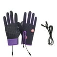 thumbnail image 3 of Purple Gloves Mittens Touchscreen Gloves Women Men USB Heated Windproof/ Winter Ergonomic Fit Gloves Suitable for Outdoor Sports Commuting Construction Running Riding Ski, 3 of 3