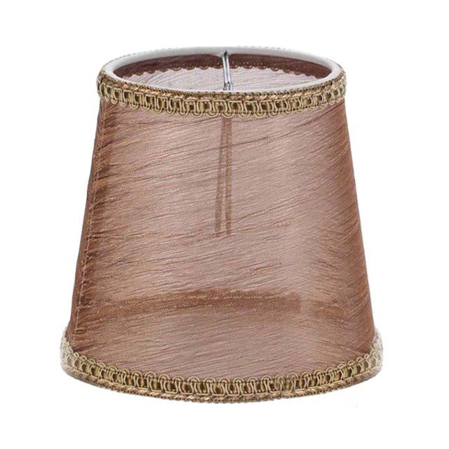 Pantalla de hilo de red para lámpara de mesa, iluminación de sombra, cubierta antipolvo, accesorio moderno de mano de obra fina para lámparas de pared Café