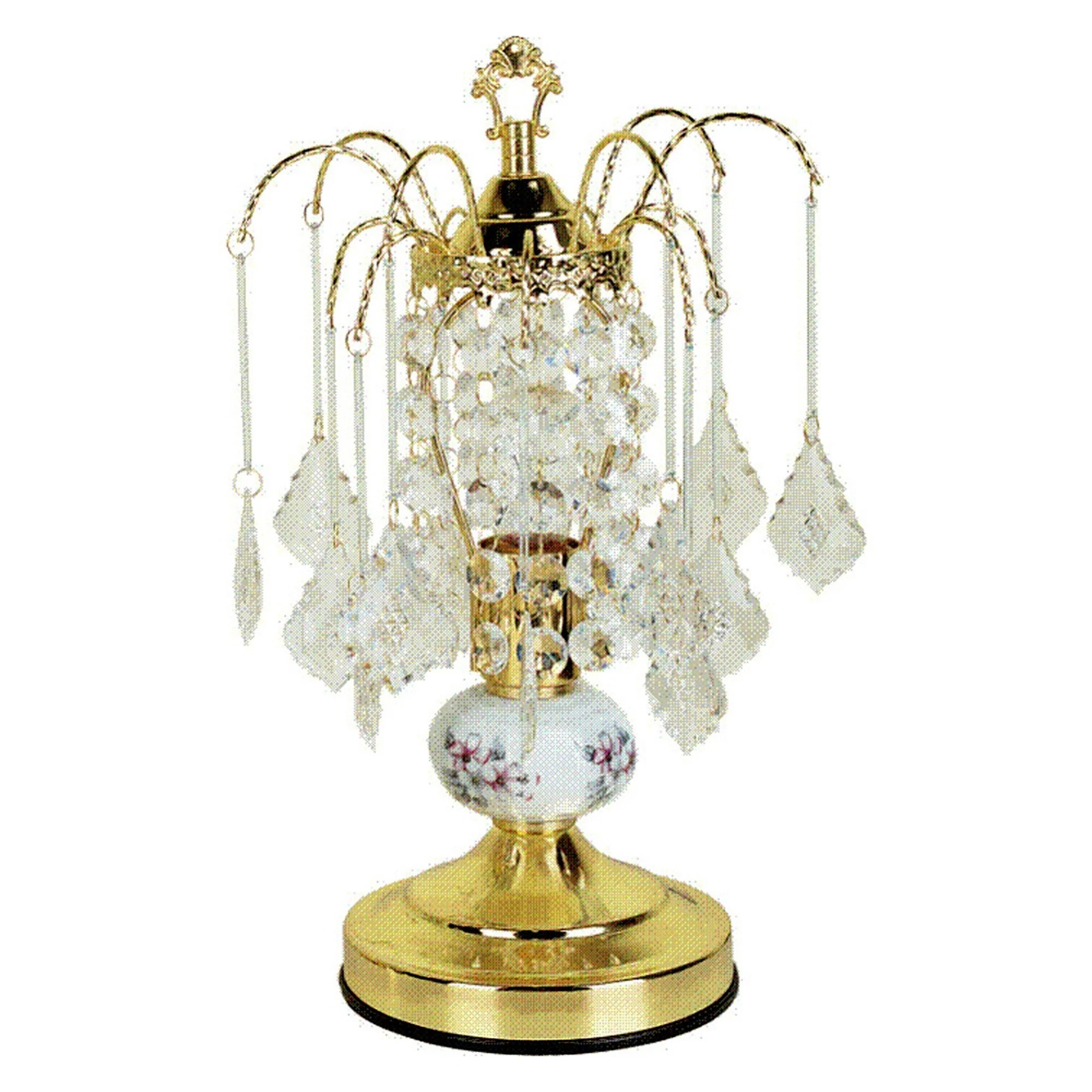HomeRoots Vintage Gold Floral Chandelier Table Lamp - image 2 of 3