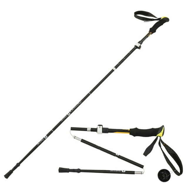 Bangcool Perche de Randonnée Rétractable Pliable Perche de Randonnée Bâton de Marche pour l'Extérieur