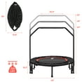 "Pirecart 40"" Mini Trampoline, Fitness Rebounder with Adjustable