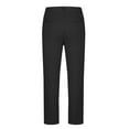 thumbnail image 5 of Iugvhana Mens Dress Pants Waffle Knit Pockets Regular Fit Straight Leg Business Pants Casual Classic Solid Office Formal Suit Pants Black S, 5 of 6