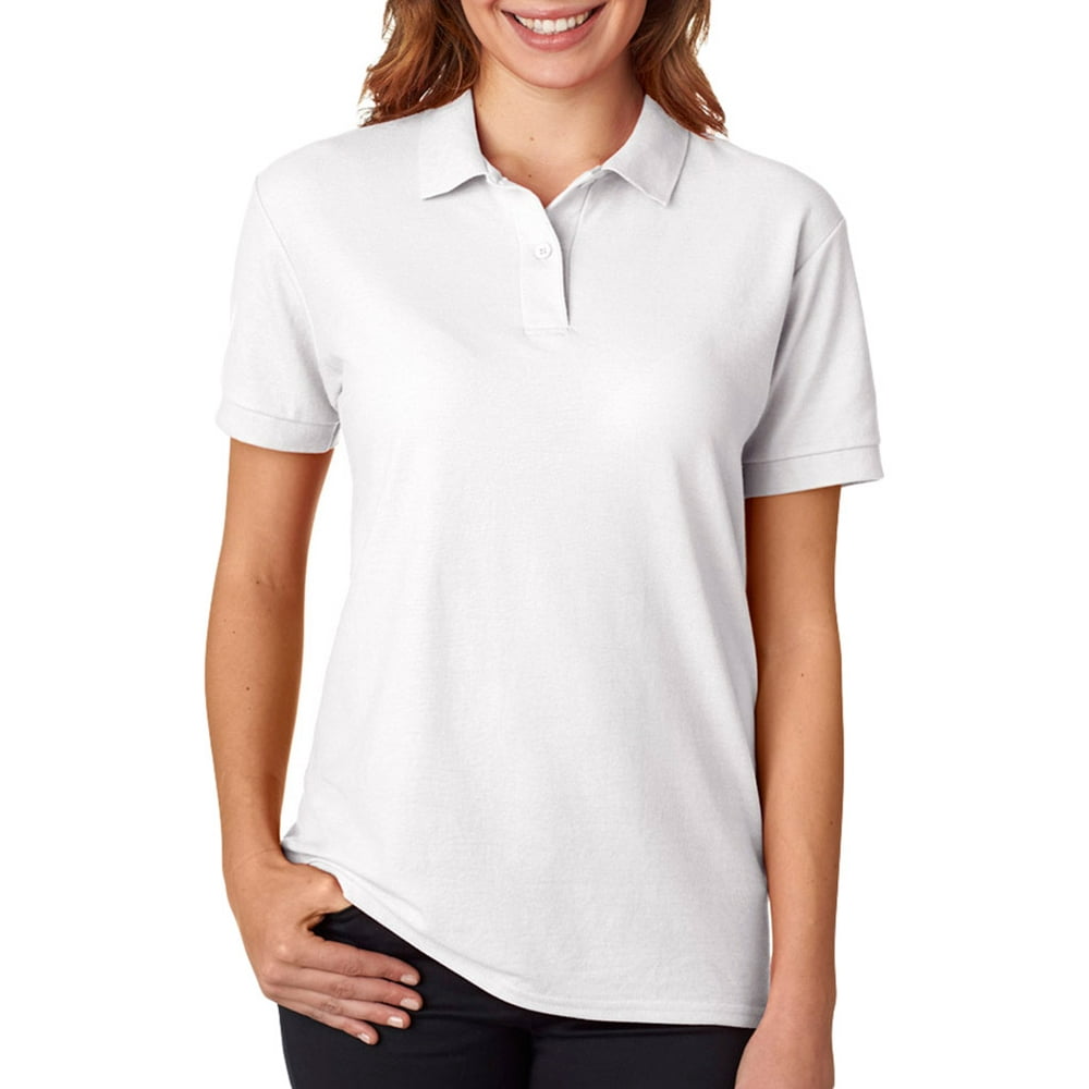 Gildan Gildan 72800L Women's Pique Polo Shirt White3XLarge