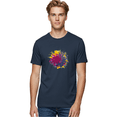 thumbnail image 2 of Color-Splash Mens Graphic Tee, 100% Cotton, Casual Summer Wear-BAA384, 2 of 2