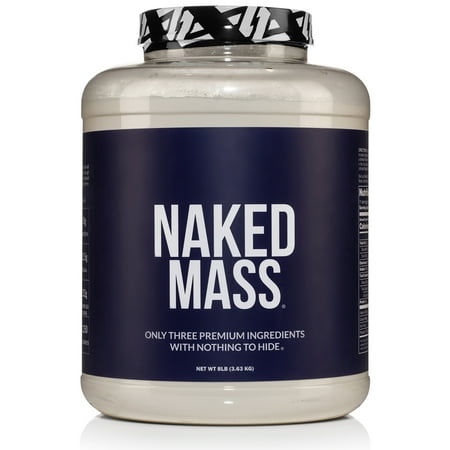 Naked Nutrition Naked Mass Weight Gainer Powder  Unflavored  11 Servings