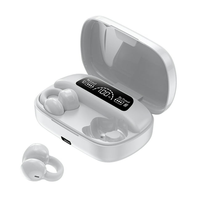 Auriculares inalámbricos Bluetooth 5.3 (2023) | Auriculares deportivos intraaurales con pantalla digital y estuche de carga | 6 horas de reproducción y micrófono con cancelación de ruido