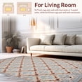 thumbnail image 2 of ODIKA 4'x6' Machine Washable Non-Slip Area Rug, Geometric Modern Indoor High Traffic Rug, Gray, 147214, 2 of 7