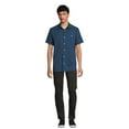 thumbnail image 2 of George Men's & Big Men's Microfiber Button-Up Shirt with Short Sleeves, Sizes S-3XL, 2 of 6
