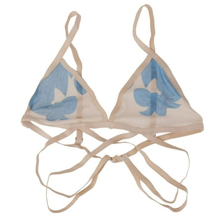 

women s strappy bra flower