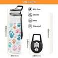 thumbnail image 3 of Claws Print Sports Water Bottle Portable Travel Mug 32oz BPA Free Leak Proof Straw Transparent Tritan for Gym Yoga Cycling Camping, 3 of 7