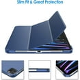 thumbnail image 2 of Supershield Case iPad Pro 11 Slim Stand Hard Back Shell Smart Cover for iPad Pro 11 Inch 4th Generation 2022 /3rd Generation 2021 /2nd Gen 2020 - Blue, 2 of 5