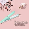 thumbnail image 4 of Tebru Mini Hair Flat Iron Ceramic Straightener Tourmaline Flat Iron Hair Curler, 4 of 7