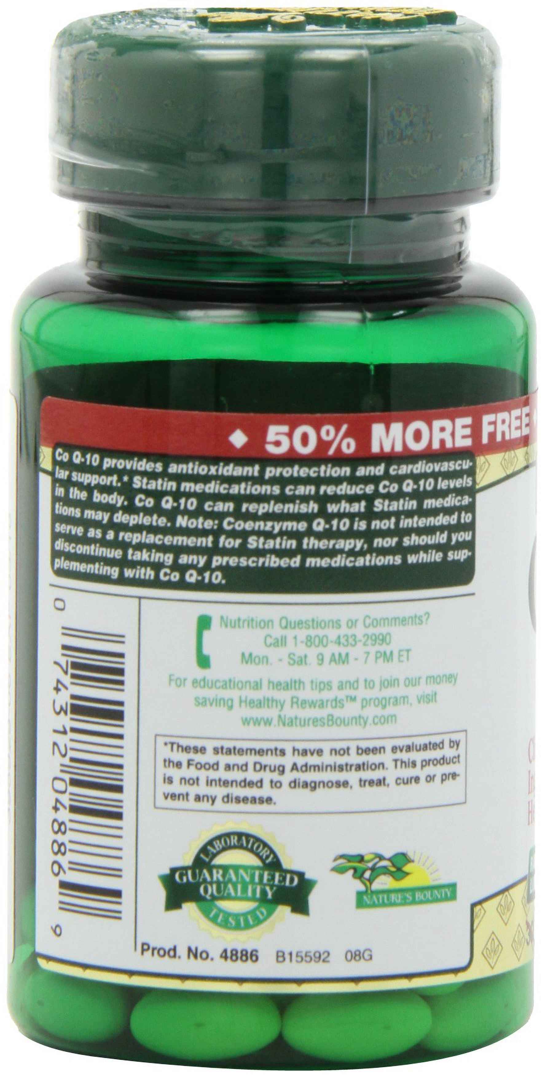 Nature's Bounty CoEnzyme Q10 Supplements, 100 mg Gels, 45 Count