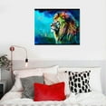 thumbnail image 4 of ARISTURING Canvas Wall Art For Living Room Large Wall Decorations For Room Home Decor Modern Bathroom Wall Decor Paintings Abstract aurora theme Lion Wall Pictures Artwork Farmhouse Canvas Art Prints, 4 of 4