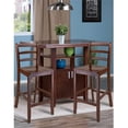 thumbnail image 2 of Winsome Albany 3 Piece Counter Height Dining Set With Ladder Back Stools, 2 of 17
