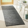 thumbnail image 2 of SAFAVIEH Vintage Leather Jarred Diamond Striped Runner Rug, Light Grey/Charcoal, 2'3" x 6', 2 of 4