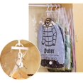 thumbnail image 1 of 2 bolsas de compresión al vacío para colgar, ahorradoras de espacio, transparentes y con gancho, adecuadas para trajes, abrigos y chaquetas, 67 x 90 cm, 1 of 5