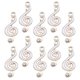 thumbnail image 2 of 10 pcs DIY Music Notes Charms Jewelry Making Musical Notes Charms Metal Music Symbol Charms, 2 of 2