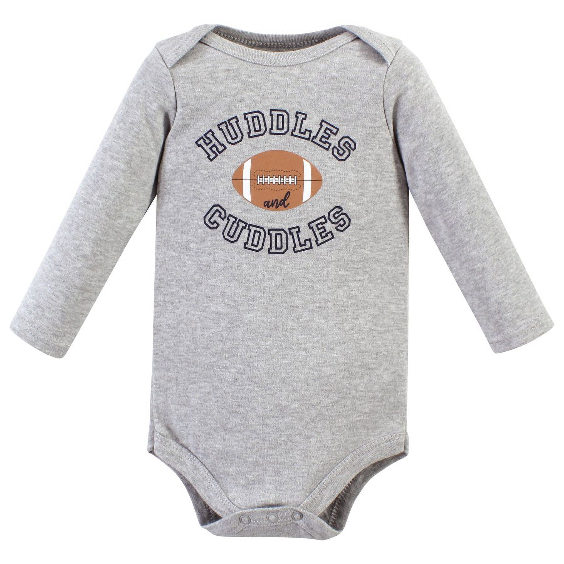 Hudson Baby Cotton Long-Sleeve Bodysuits, 3- Pack, Newborn- 24 Months