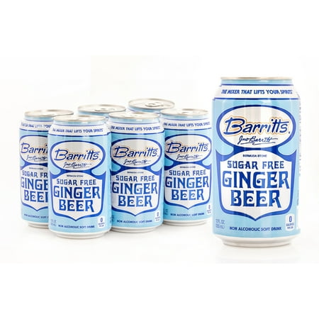 Barritt's Sugar Free / Diet Ginger Beer Cans - 24 Pack - 12oz Cans - Gluten Free