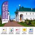 thumbnail image 7 of QSUM Church Themed Swooper Flag,8.2FT Join Us&Sund Ays Advertising Feather Flag with Pole Kit, Ground Spike, Join Us&Sund Ays Signs for Businesses and Storefronts, 7 of 7