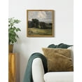 thumbnail image 3 of Drsoum Prairie Vintage Landscape Wall Art The Vast Grassland Prints Home Decor Modern Bathroom Office Decor 10x10in Natural Framed, 3 of 6