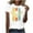 ☂321-White, variant on Vintage Bee T-Shirts for Women Summer Cute Bee Graphic Short Sleeve Crew Neck Casual Tops Shirt - Funny Inspirational Casual Tee